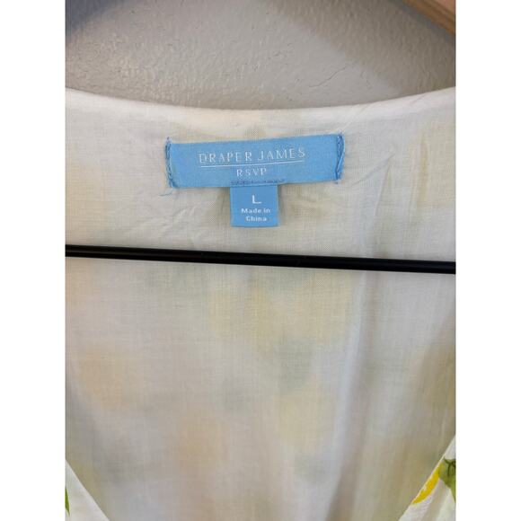 Draper James RSVP Lemon Warp Midi Dress Size Large - Picture 5 of 10